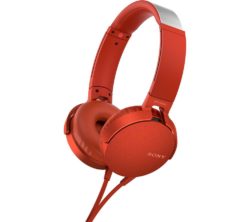 SONY Extra Bass MDR-XB550AP Headphones - Red